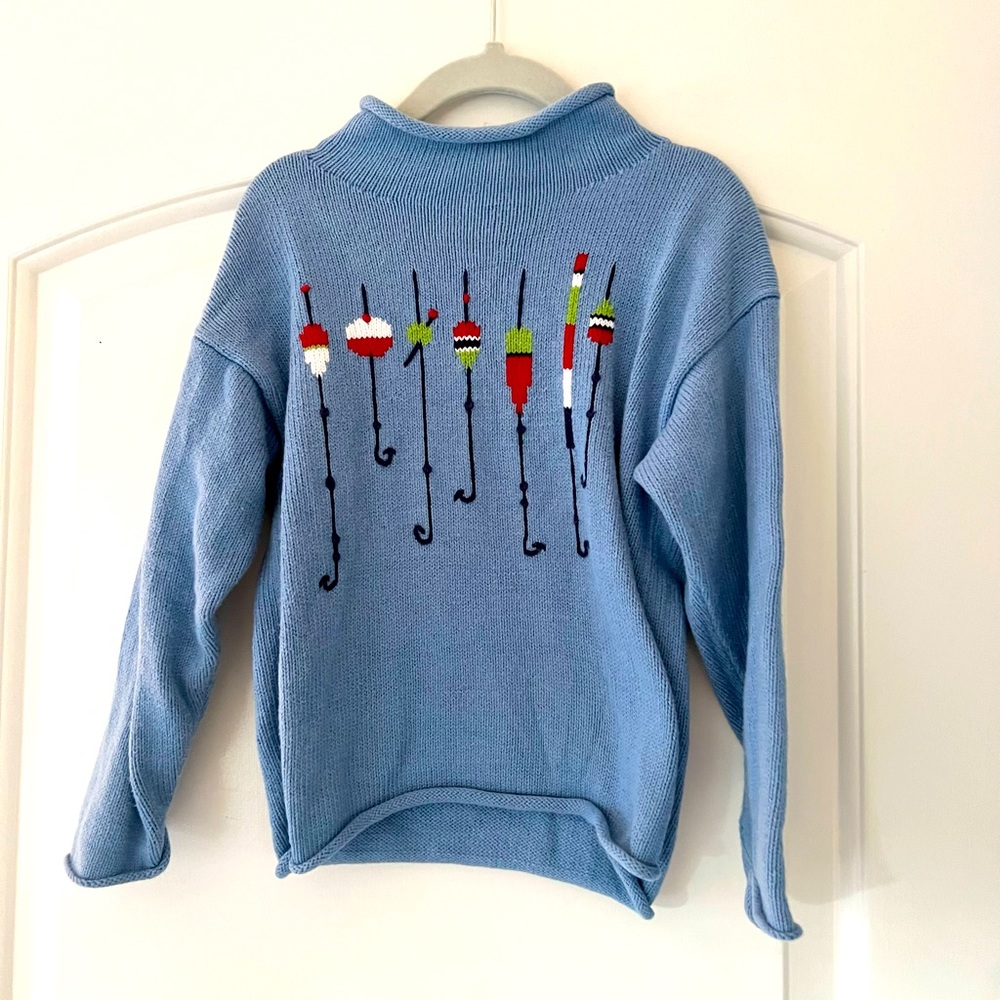 Bailey Boys fishing bobber roll neck sweater, 4T. Worn once